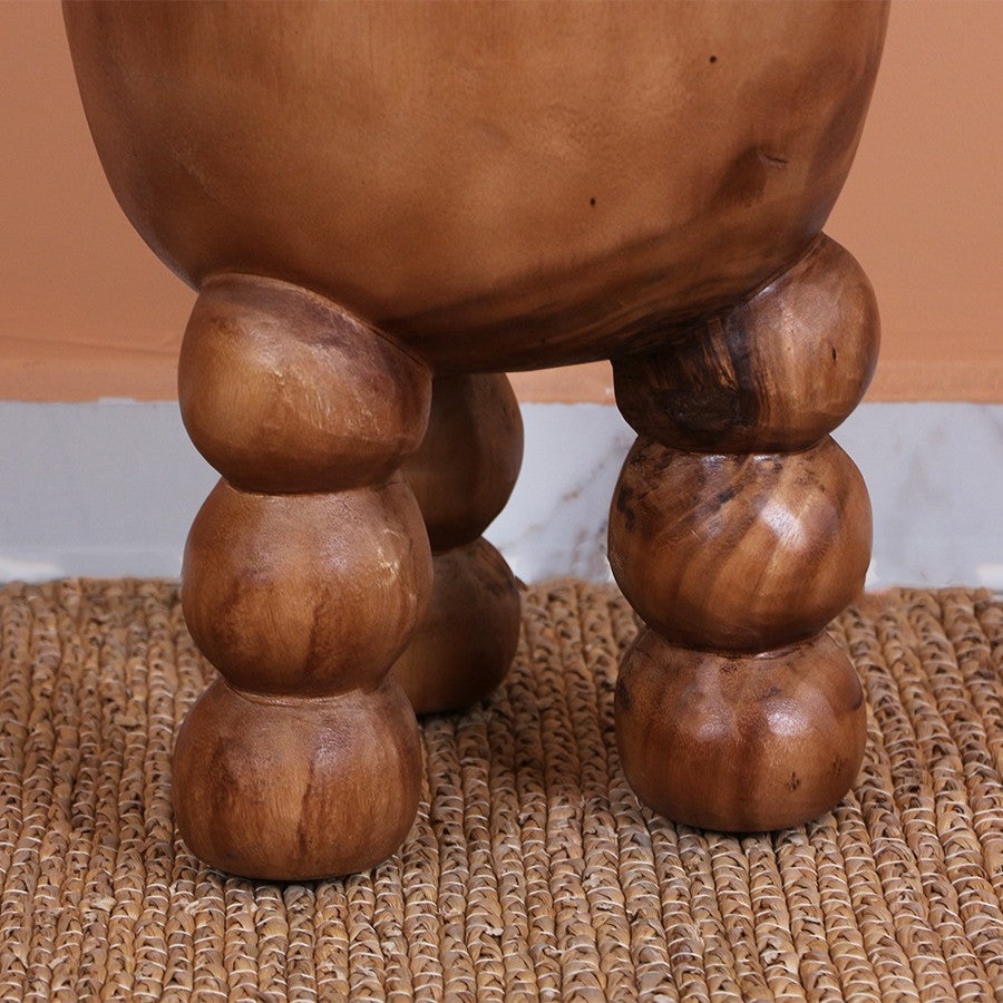 EL YAPIMI DOĞAL MUNGUR AĞACI SEHPA