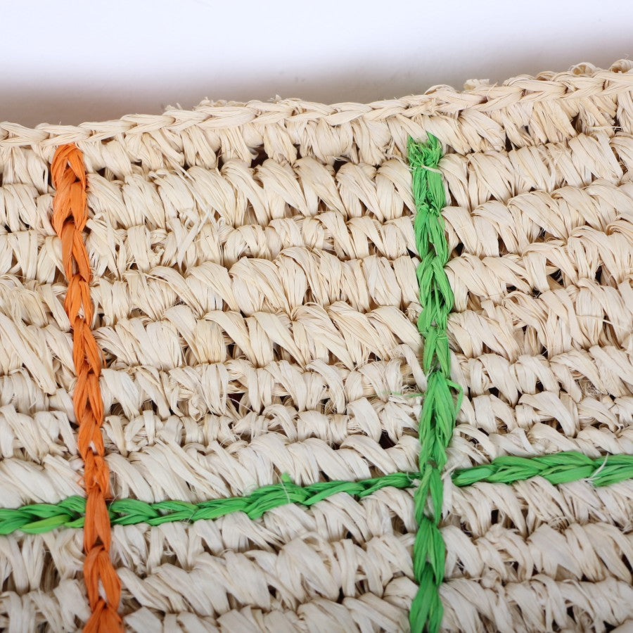 DOĞAL RAFYA KIRLENT KILIFI (47x47 cm)