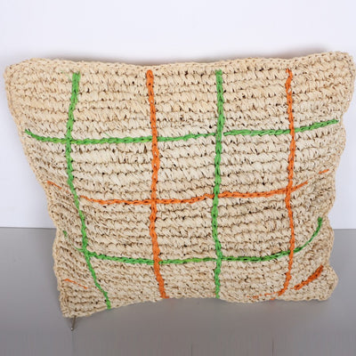 DOĞAL RAFYA KIRLENT KILIFI (47x47 cm)