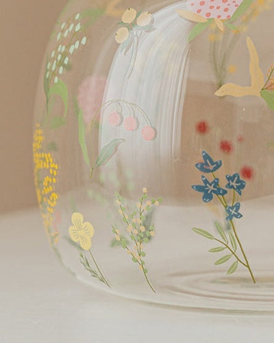 Transparent Glass Flower Vase