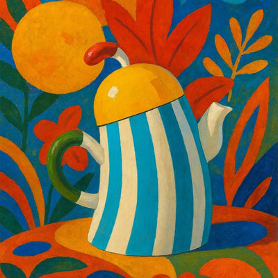 Ceramic Waist-Handle Teapot