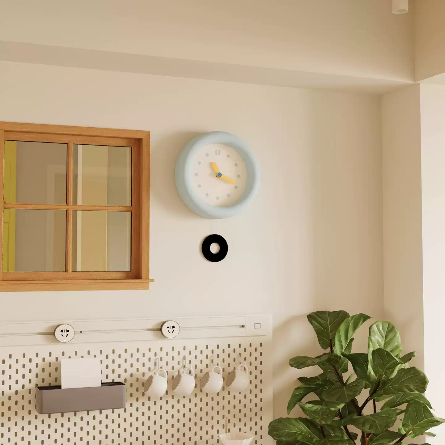 Baby Blue Wall Clock