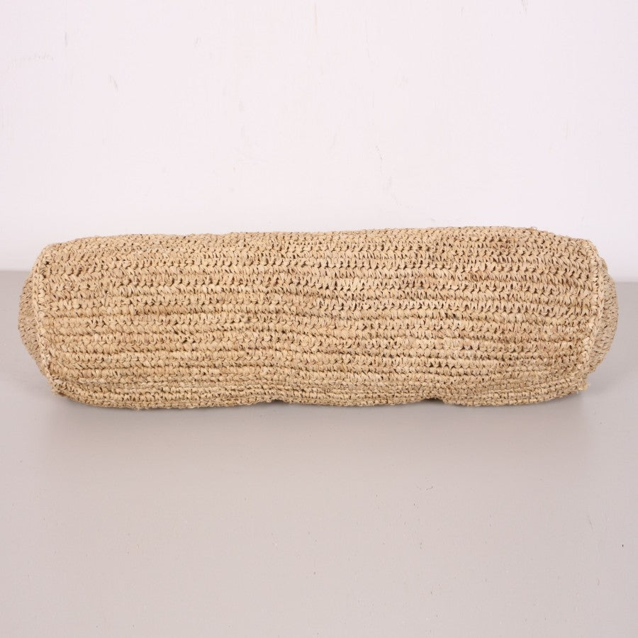 DOĞAL RAFYA SİLİNDİR KIRLENT (İÇ DOLGULU - 60x40 cm)