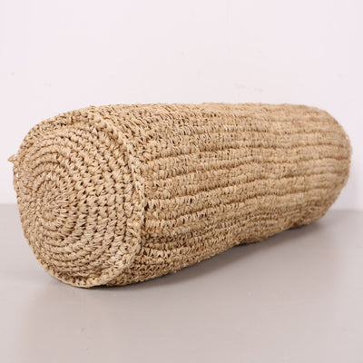 DOĞAL RAFYA SİLİNDİR KIRLENT (İÇ DOLGULU - 60x40 cm)