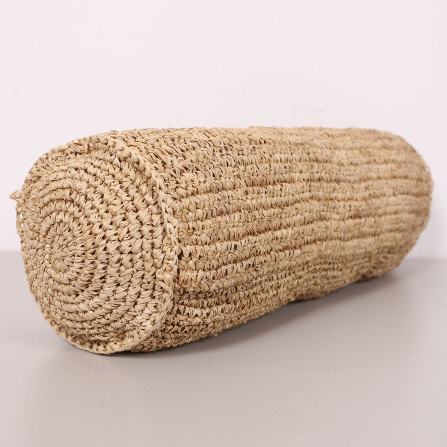 DOĞAL RAFYA SİLİNDİR KIRLENT (İÇ DOLGULU - 60x40 cm)